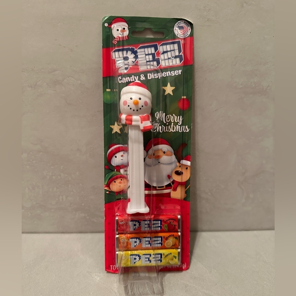 Snowman PEZ Dispenser with Candy NEW Package Made in Hungary PEZ Candy USA